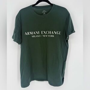 Armani Exchange Dark Green Short Sleeve Tee